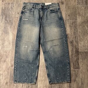 Arizona Jean Company Women's High Rise Distressed Blue Jeans